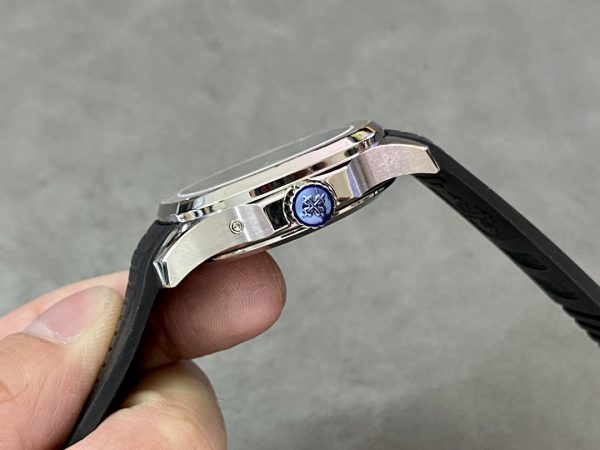 Réplique Patek Philippe Aquanaut 5164A 001 Double Fuseau Acier Inoxydable Montre Homme 40mm – Image 3