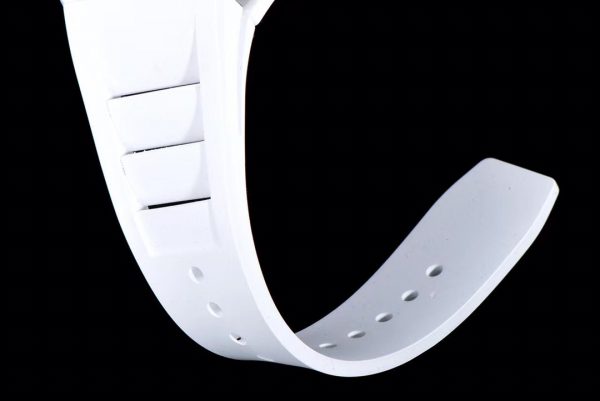 Richard Mille RM 057 NTPT Fibre de Carbone Bracelet Caoutchouc Blanc – Image 8