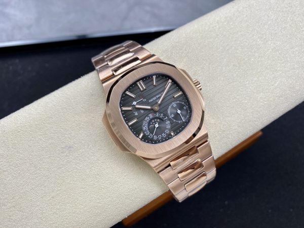Patek Philippe Nautilus Phases de Lune Or Rose Cadran Noir 5712 1R 001 40MM – Image 4