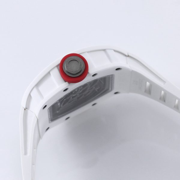 Richard Mille RM 055 RMUL2 NTPT Fibre de carbone Boîtier blanc Marque rouge – Image 8