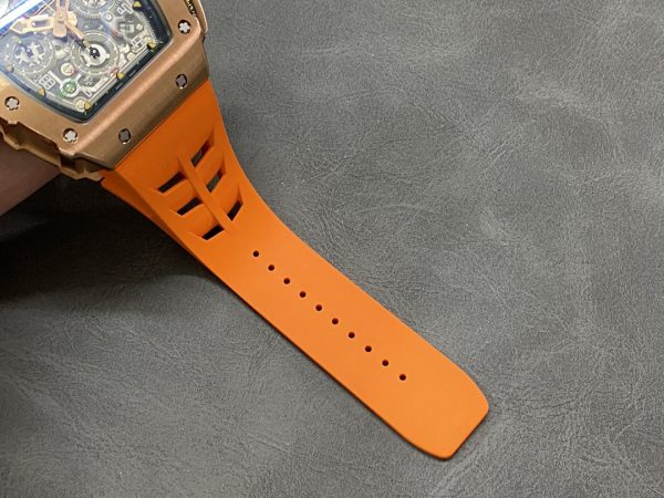 Richard Mille RM11-03 Bracelet caoutchouc orange Chronographe Flyback Automatique – Image 9