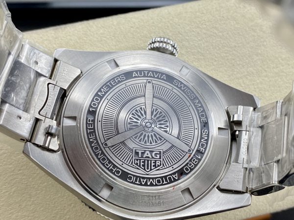 Tag Heuer Autavia Calibre 5 Chronomètre WBE5114.EB0173 Montre Homme 42mm – Image 9