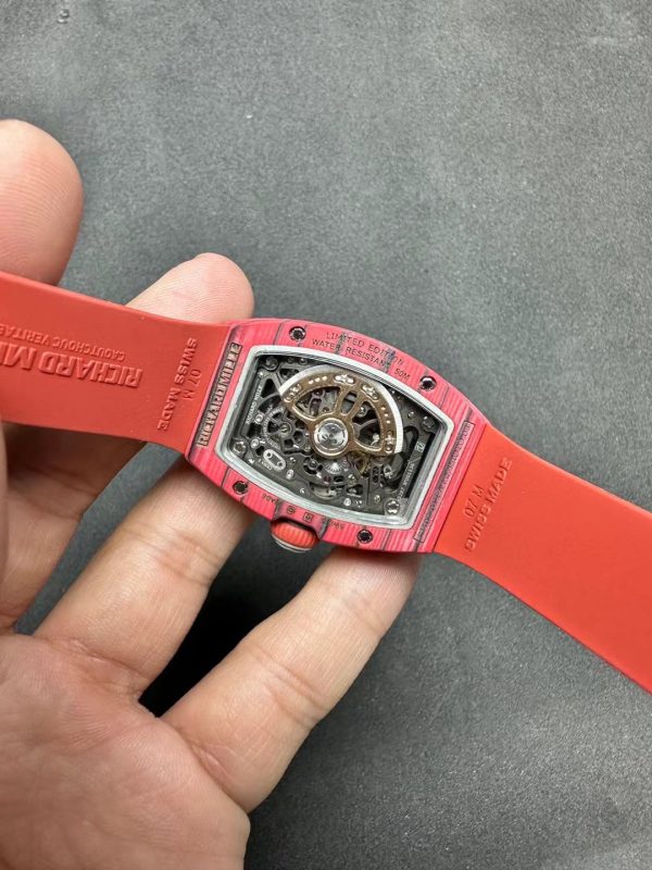 Richard Mille RM07-01 Automatique Racing Rouge Carbone Édition limitée 46mm Montre Femme – Image 9