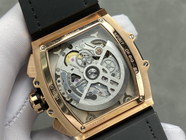Hublot Spirit of Big Bang Chronographe King Gold Bracelet Cuir Bleu Homme 641.OX.7180.LR – Image 9