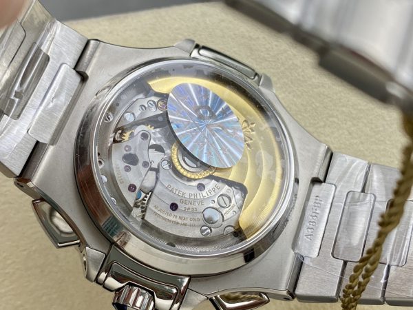 Patek Philippe Nautilus Chronographe Acier Inoxydable Cadran Noir 5980 1A 014 – Image 3