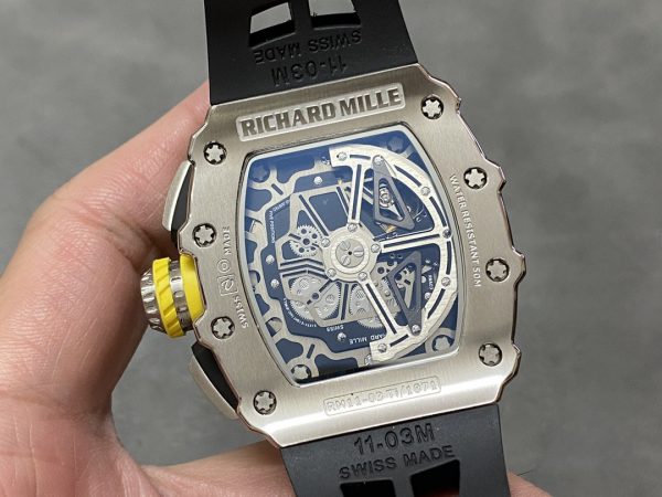 Richard Mille RM 11-03 Chronographe Flyback Automatique Montre Argent – Image 8