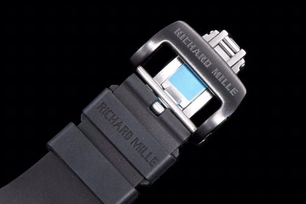 Richard Mille RM 057 NTPT Fibre de carbone Bracelet caoutchouc noir – Image 9