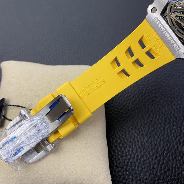 Richard Mille RM 11 03 Titane Cadran squelette Bracelet jaune – Image 9