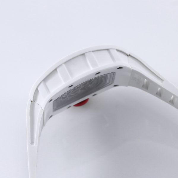 Richard Mille RM 055 RMUL2 NTPT Fibre de carbone Boîtier blanc Marque rouge – Image 9