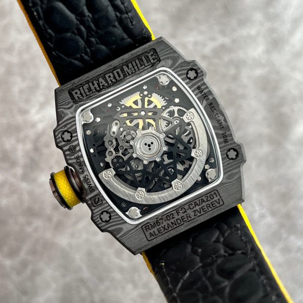 Richard Mille RM 67-02 Automatique Sebastian Ogier Noir Jaune – Image 9