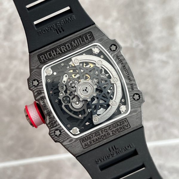 Richard Mille RM 67-02 Automatique Sebastian Ogier Bracelet caoutchouc noir – Image 7
