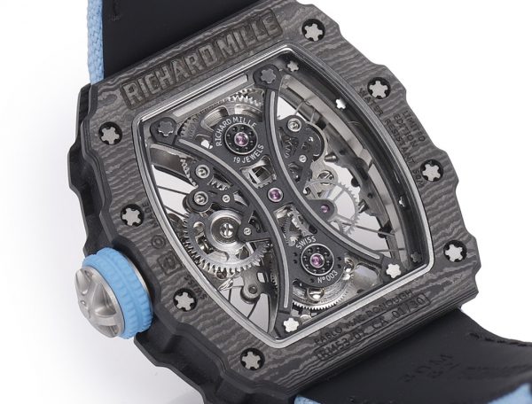 Richard Mille RM 53-01 Tourbillon Pablo Mac Donough Bracelet tissu bleu – Image 9