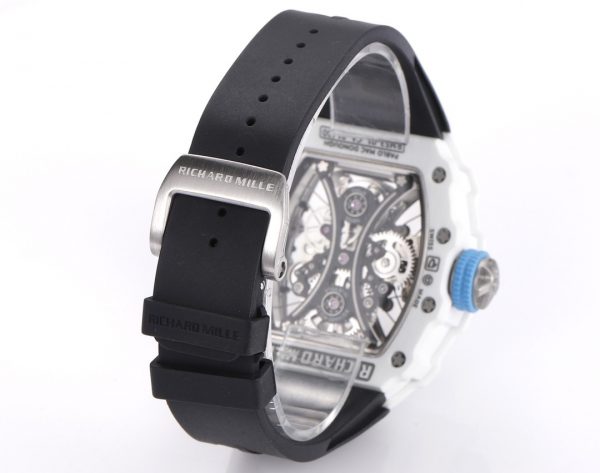 Richard Mille RM053-01 Pablo MacDonough Cadran squelette Bracelet caoutchouc noir – Image 10