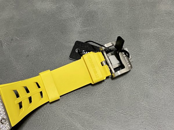Richard Mille RM 011 03 Acier Inoxydable & Or 18K Lunette diamant – Image 10