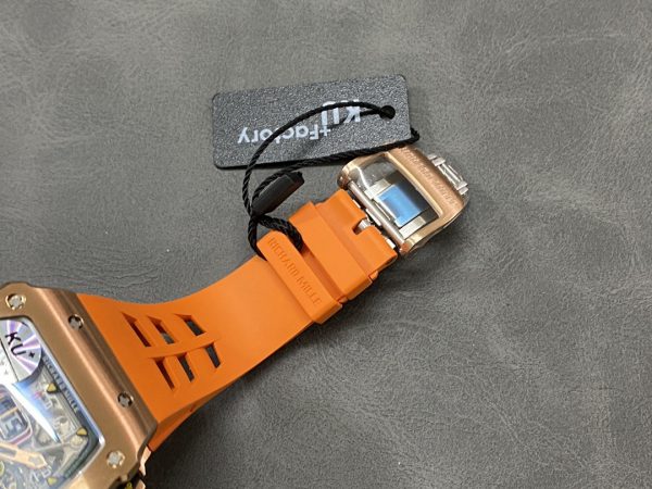 Richard Mille RM11-03 Bracelet caoutchouc orange Chronographe Flyback Automatique – Image 10