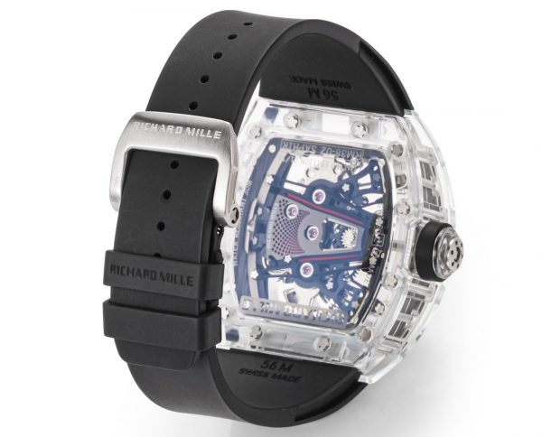 Richard Mille RM38-02 Tourbillon Mouvement Édition Cristal Bracelet Caoutchouc Noir – Image 10