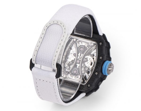 Richard Mille RM 53-01 Tourbillon Pablo Mac Donough Bracelet tissu blanc – Image 10