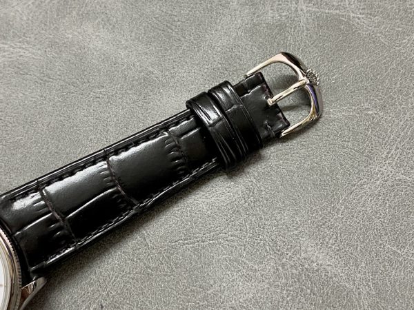 Rolex Cellini Time 50509 Bracelet Cuir Noir Cadran Blanc 39mm Montre Réplique Homme – Image 2