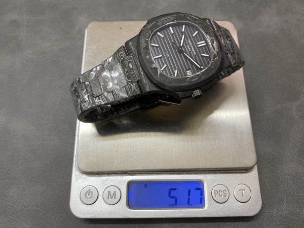 Patek Philippe Nautilus Boîtier en fibre de carbone Cadran noir 5711 Montre 40MM – Image 11