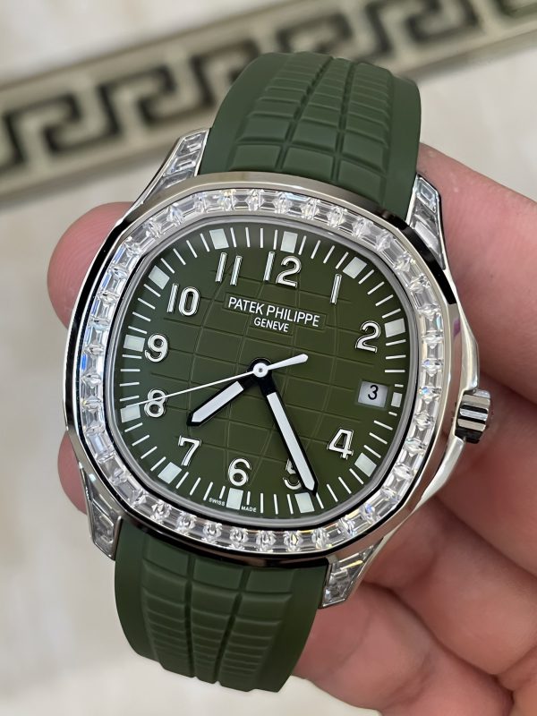 Patek Philippe Aquanaut 5167 300G 010 Noir & Vert & Marron 40mm – Image 8