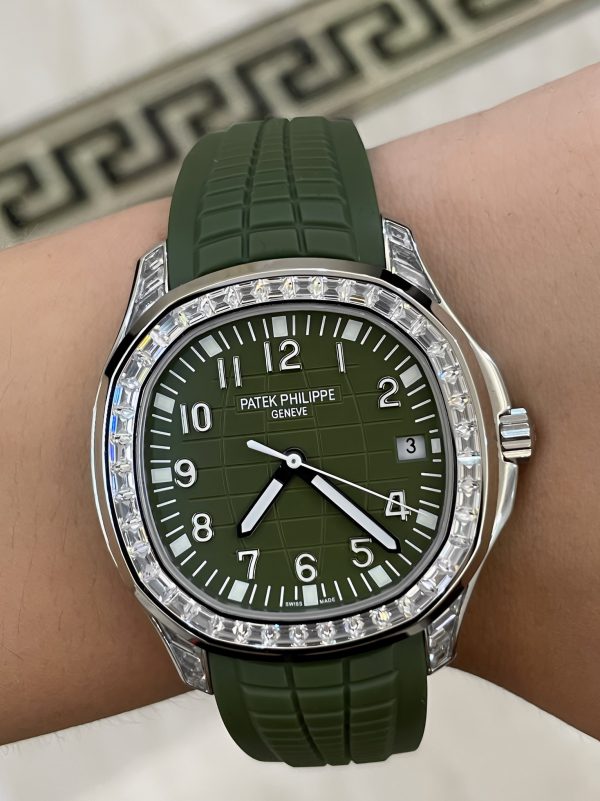 Patek Philippe Aquanaut 5167 300G 010 Noir & Vert & Marron 40mm – Image 7