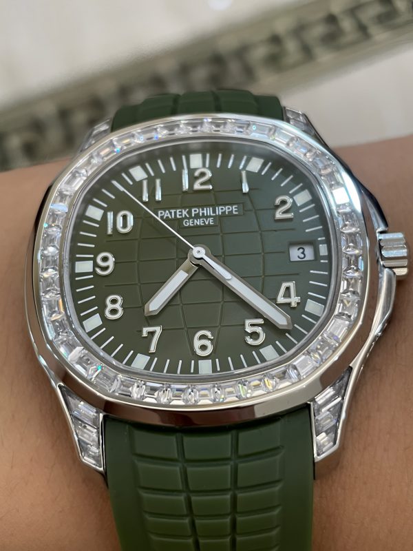 Patek Philippe Aquanaut 5167 300G 010 Noir & Vert & Marron 40mm – Image 6