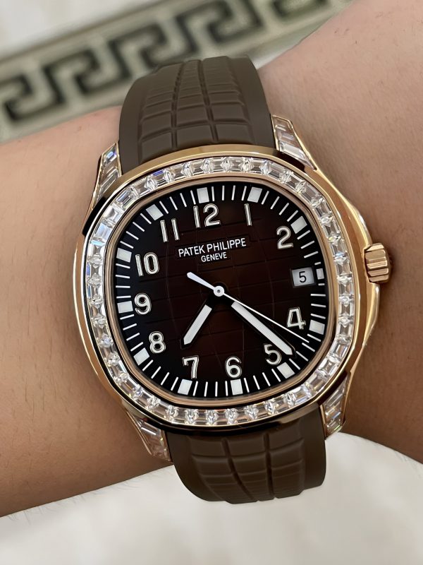 Patek Philippe Aquanaut 5167 300G 010 Noir & Vert & Marron 40mm – Image 9