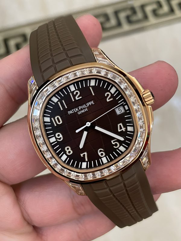 Patek Philippe Aquanaut 5167 300G 010 Noir & Vert & Marron 40mm – Image 7