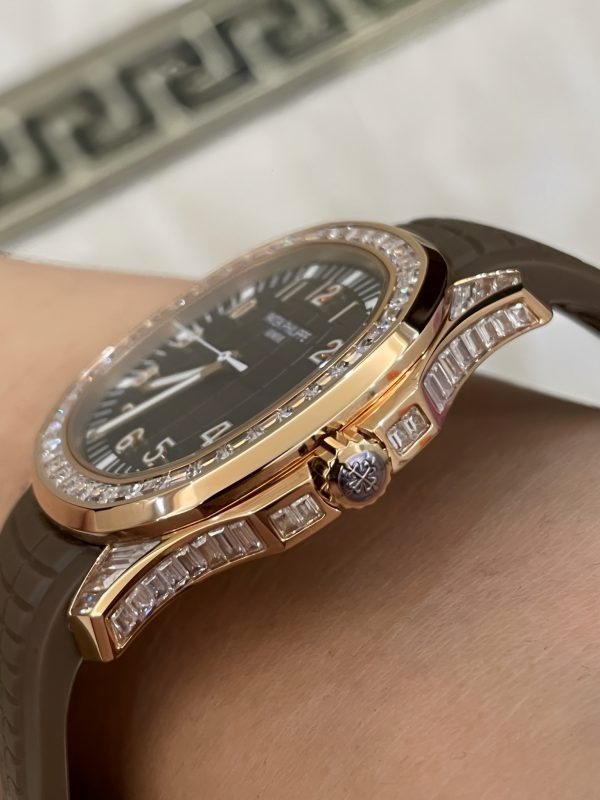 Patek Philippe Aquanaut 5167 300G 010 Noir & Vert & Marron 40mm – Image 6