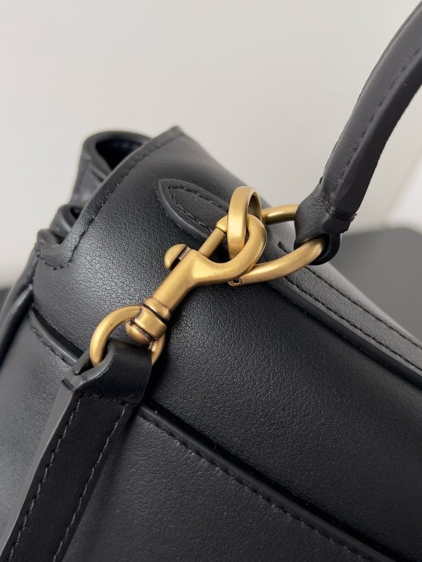 Sac Balenciaga Rodeo taille moyenne en cuir de veau noir – Image 6