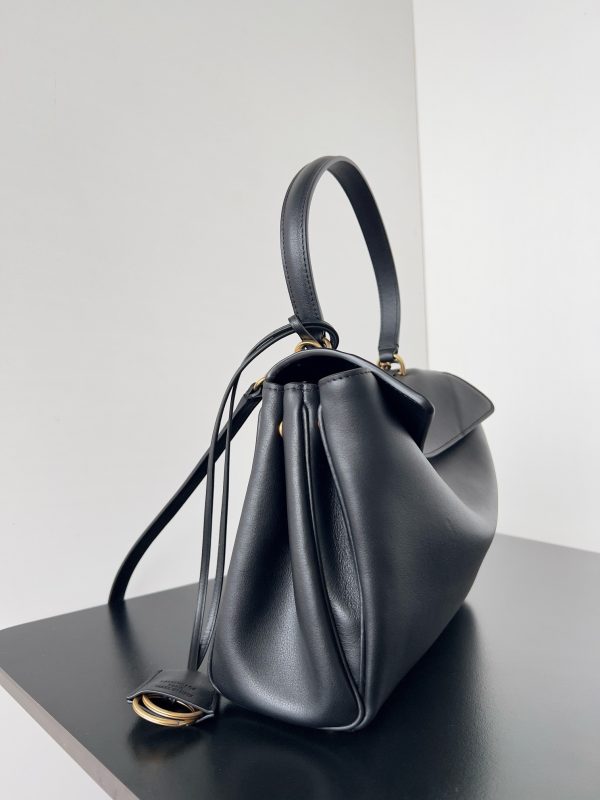 Sac Balenciaga Rodeo taille moyenne en cuir de veau noir – Image 3