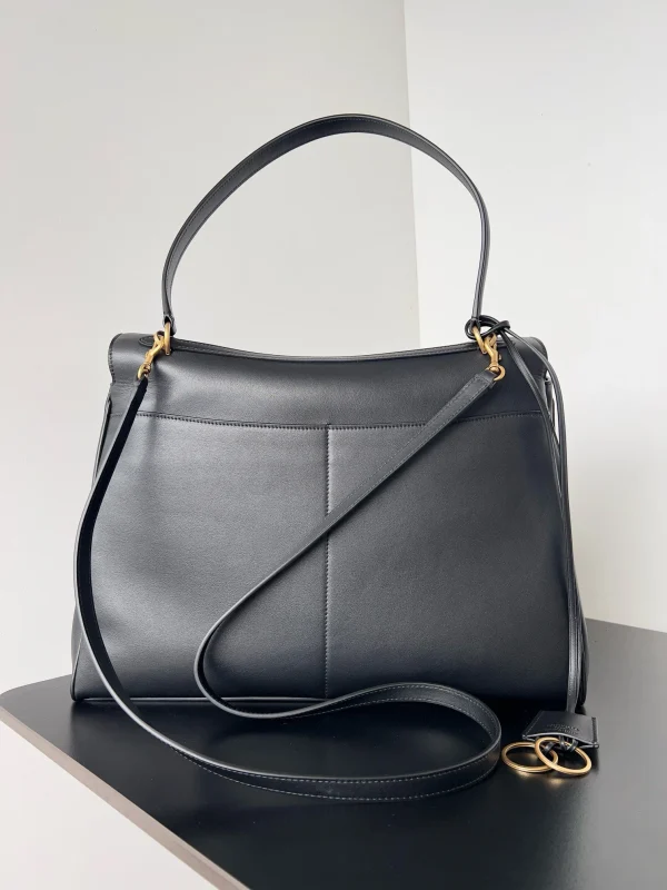 Sac Balenciaga Rodeo Grand modèle en cuir de veau noir – Image 7