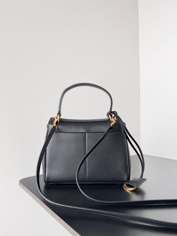 Sac Balenciaga Rodeo Mini en cuir de veau noir – Image 9