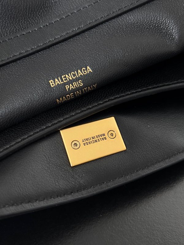 Sac Balenciaga Rodeo Mini en cuir de veau noir – Image 7