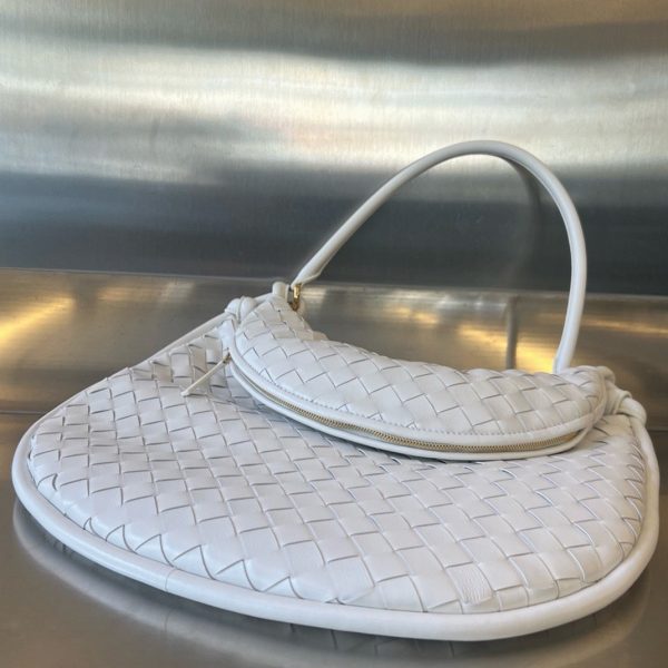 Faux grand sac Bottega Veneta Gemelli en Blanc – Image 8