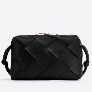 Réplique petit sac Bottega Veneta Cassette Camera en Noir