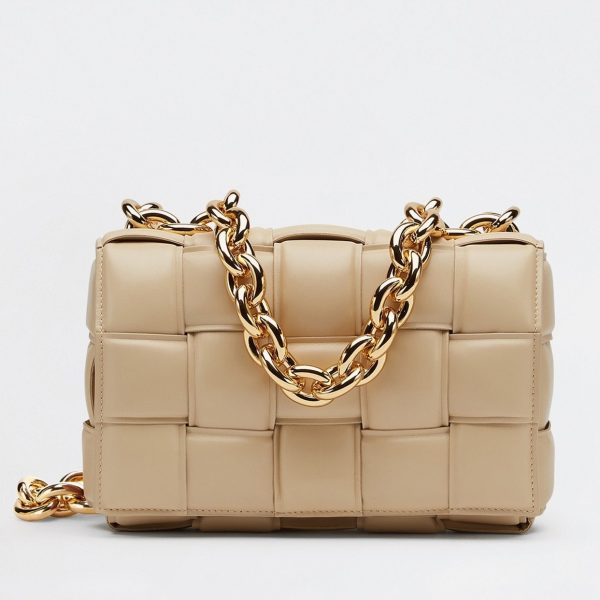 Fausse Bottega Veneta Chain Cassette en Porridge