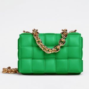 Réplique du sac Bottega Veneta Chain Cassette en Parakeet