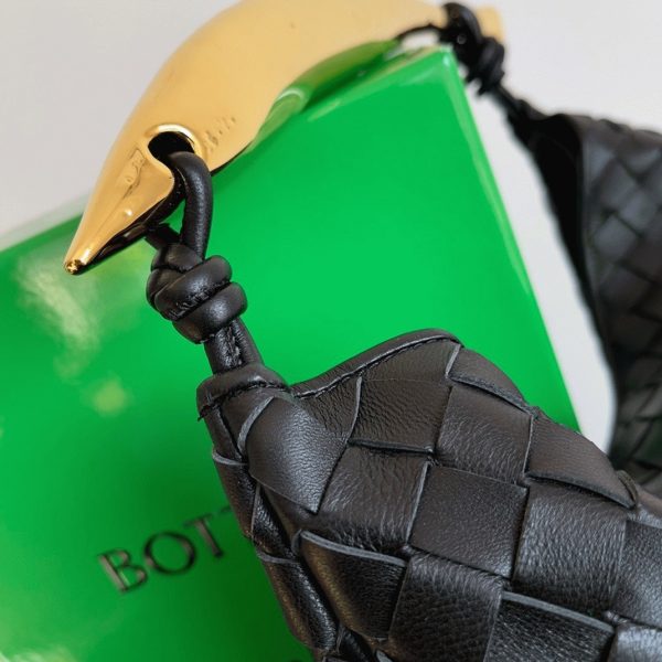 Faux petit sac Bottega Veneta Sardine en Noir – Image 8