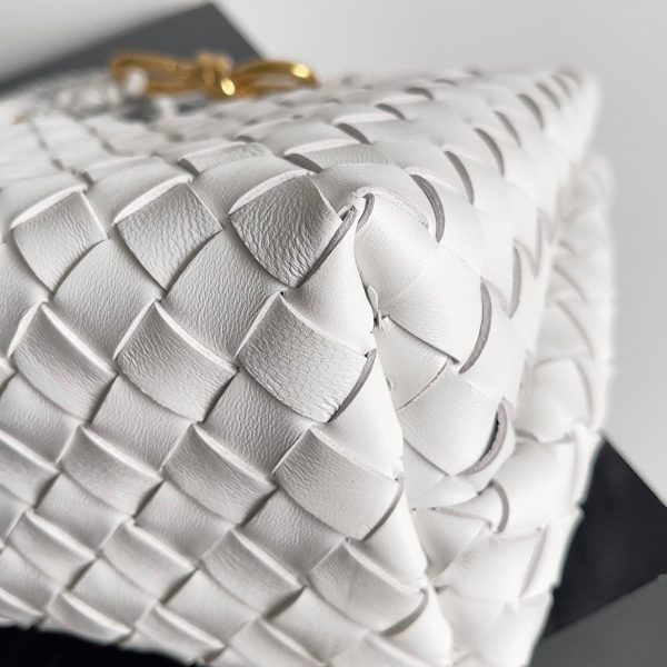 Faux petit sac Bottega Veneta Andiamo en Blanc – Image 10