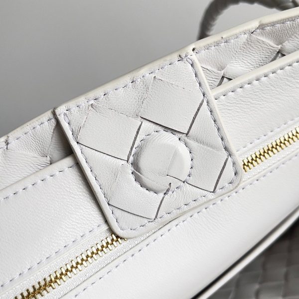 Faux petit sac Bottega Veneta Andiamo en Blanc – Image 8