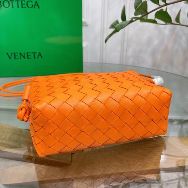 Faux Petit Sac Bottega Veneta Loop en Orange – Image 8