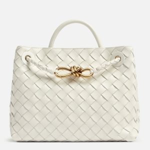 Faux petit sac Bottega Veneta Andiamo en Blanc