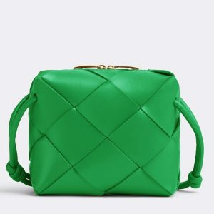 Réplique mini sac Bottega Veneta Cassette Camera en Parakeet