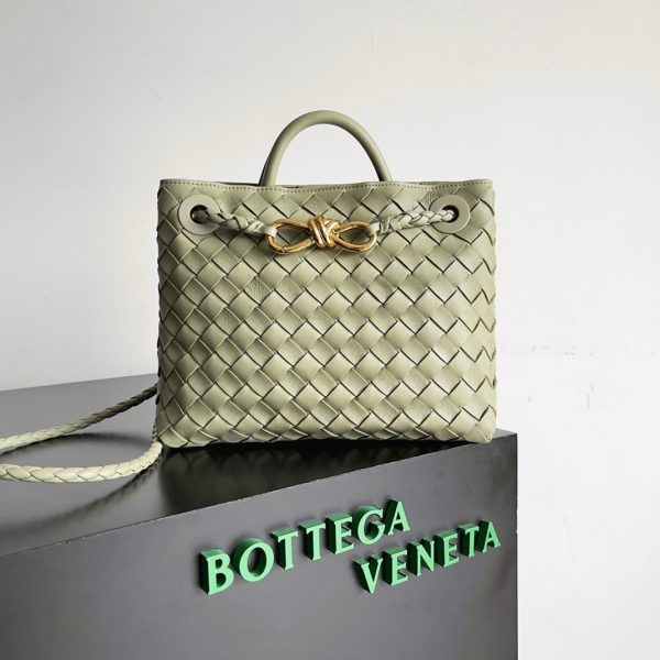 Faux petit sac Bottega Veneta Andiamo en Travertine – Image 10