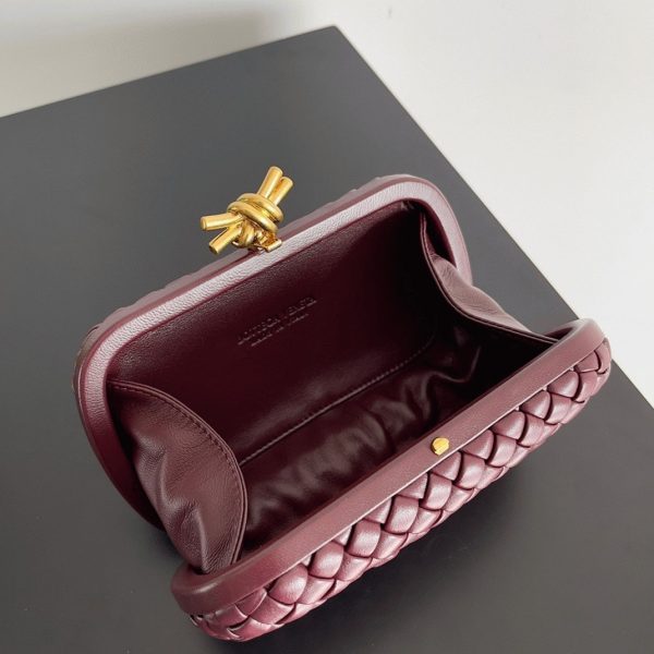 Réplique minaudière Bottega Veneta Knot en Bordeaux – Image 8