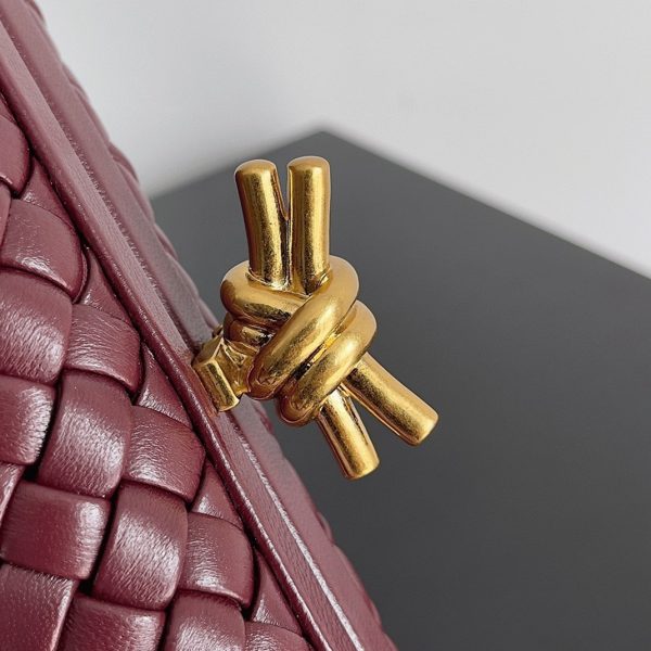 Réplique minaudière Bottega Veneta Knot en Bordeaux – Image 7