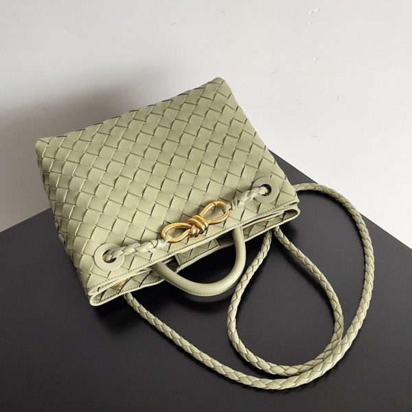 Faux petit sac Bottega Veneta Andiamo en Travertine – Image 2