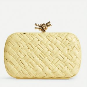 Réplique Bottega Veneta Knot Minaudiere Clutch en Foulard Glace