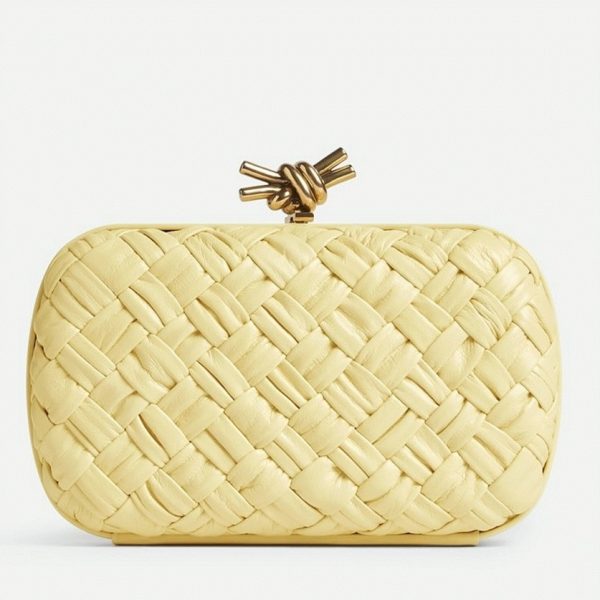 Réplique Bottega Veneta Knot Minaudiere Clutch en Foulard Glace